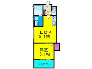 クリエオーレ吉田の物件間取画像